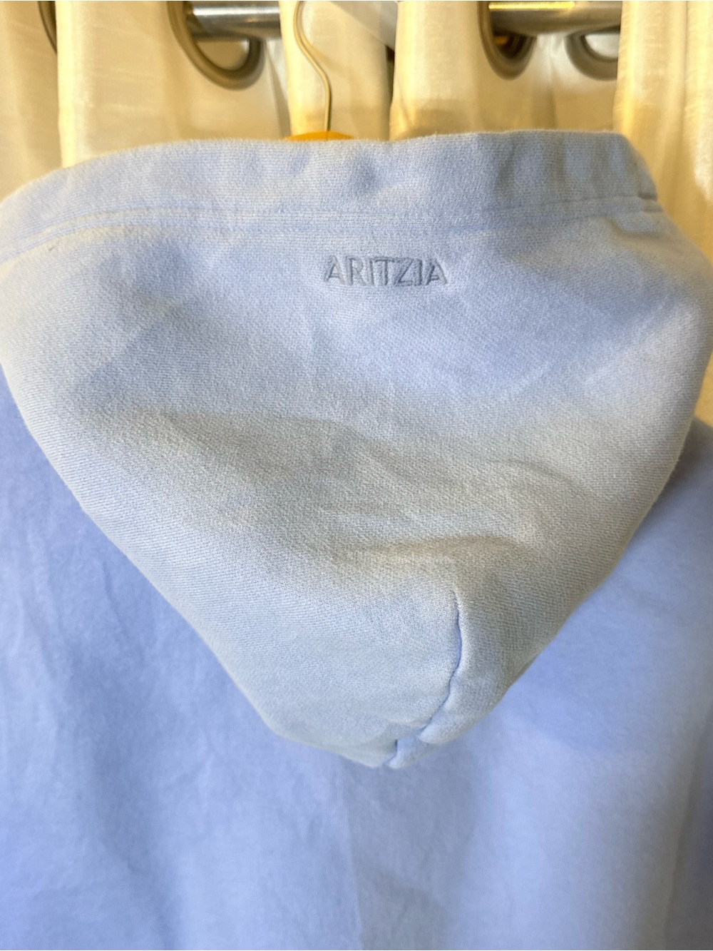 Aritzia Sweatfleece Hoodie Womens 2XS Blue Perfect Fit Pullover Logo - Picture 6 of 6